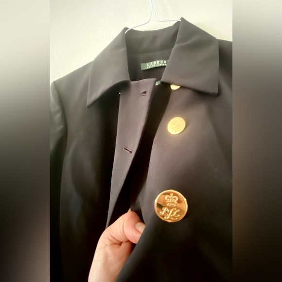 Ralph Lauren Black and Gold Military Blazer size 8 perfect like new condition - Picture 6 of 15